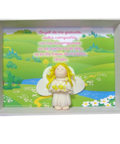 Cuadro 3D "Angelita flores"